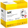 Встраиваемый поворотный светильник IEK 4109 gu10 белый/хром, пластик LT-UVB0-4109-GU10-1-K23