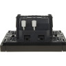 Выключатель 1-клавишный перекрекрестный IEK FORTEPIANO 10А FP312 серый FP-V13-0-10-1-K03