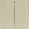 Выключатель 2-клавишный проходной IEK FORTEPIANO 10А FP407 ваниль FP-V22-0-10-1-K10